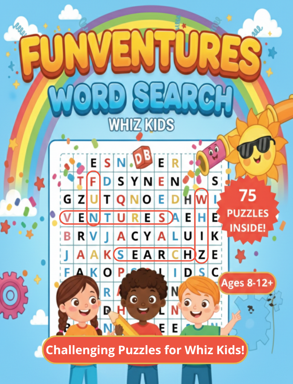 Funventures Word Search: Whiz Kids front cover